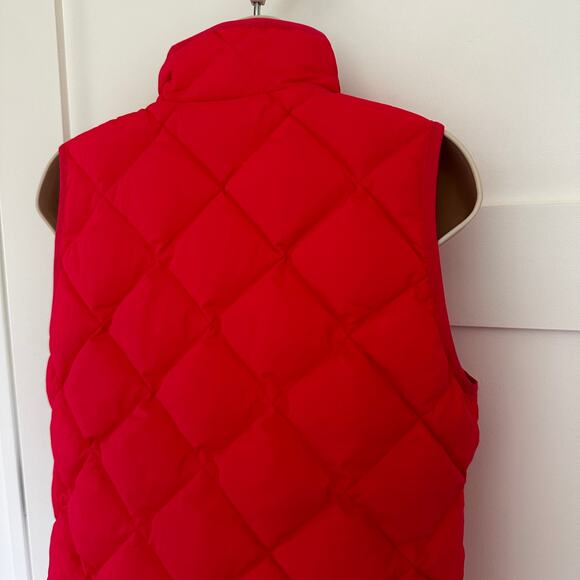 J. Crew Quilted Down Excursion Vest Puffer Lightweight Bohemian Red Women's XS - Picture 4 of 13